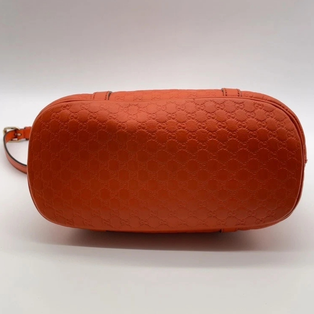 Gucci Microguccissima Mini Dome Satchel Handbag – Vibrant Orange - Picture 4 of 16